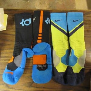 Lot of 2 Men’s Original Nike Hyper Elites Socks Medium M Kevin Durant